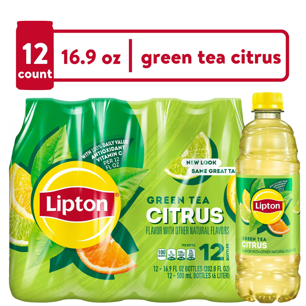 Lipton Green Tea with Citrus 12PK of 16.9oz. BTLS