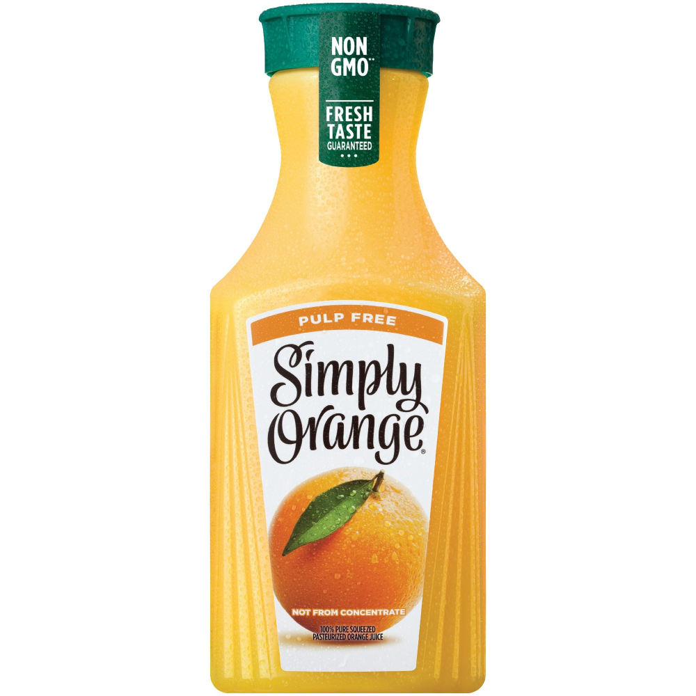Simply Orange Original Orange Juice Pulp Free 46oz BTL