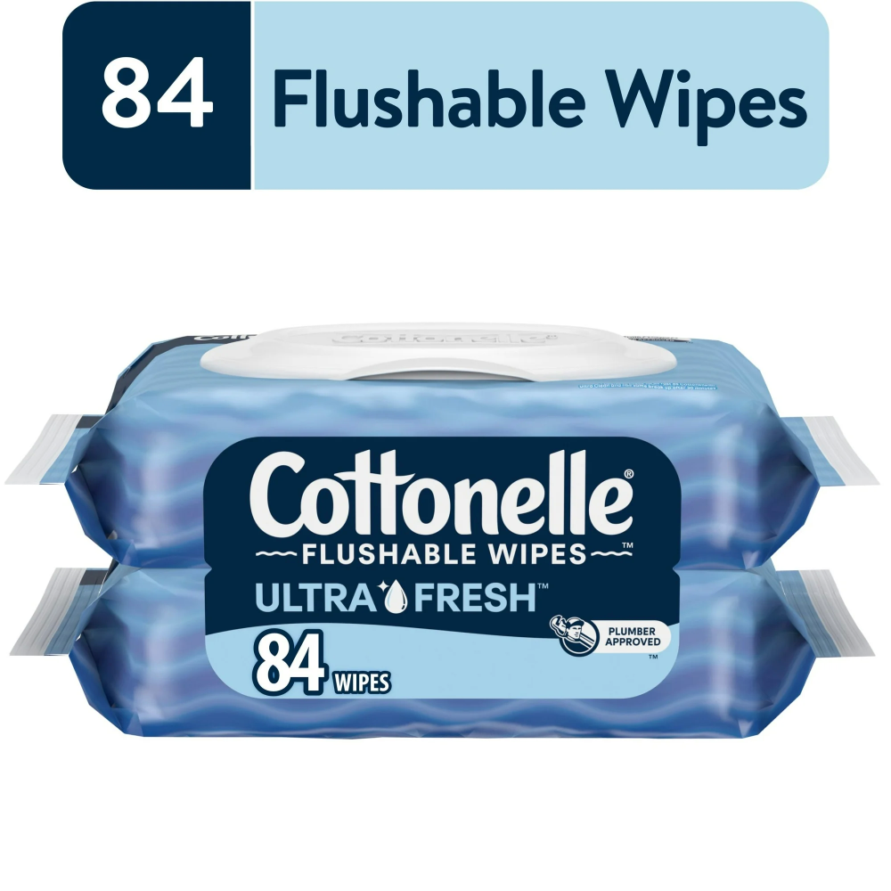 Kleenex Cottonelle Fresh Flushable Wipes 84ct