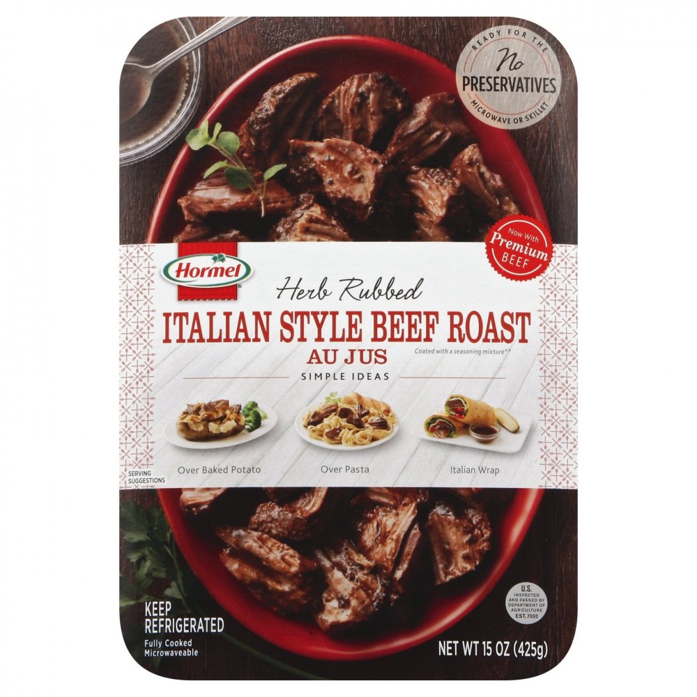 Hormel Herb Rubbed Italian Style Beef Roast Au Jus 15oz PKG