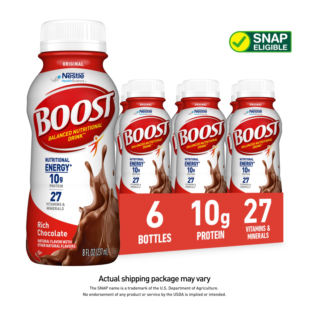 Boost Nutritional Drink Original Rich Chocolate 8oz EA 6PK
