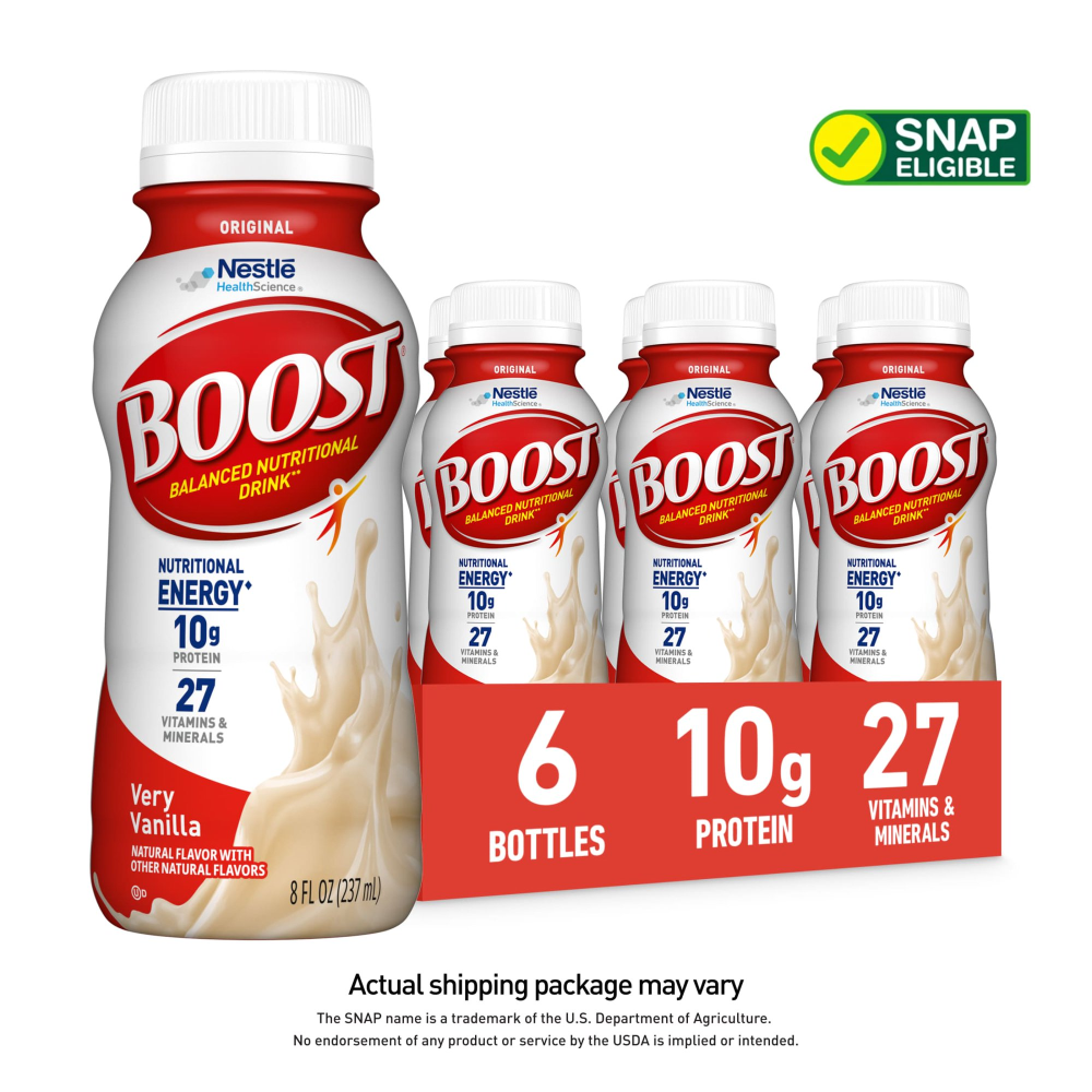 Boost Nutritional Drink Original Vanilla Delight 8oz EA 6PK