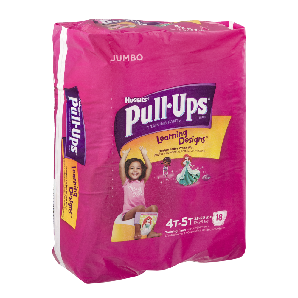 Huggies Girls Pull-Ups Training Pants Learning Designs 4T-5T  17 count
