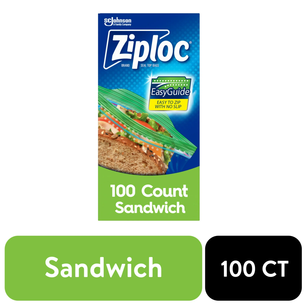 Ziploc Sandwich Bags 100 count