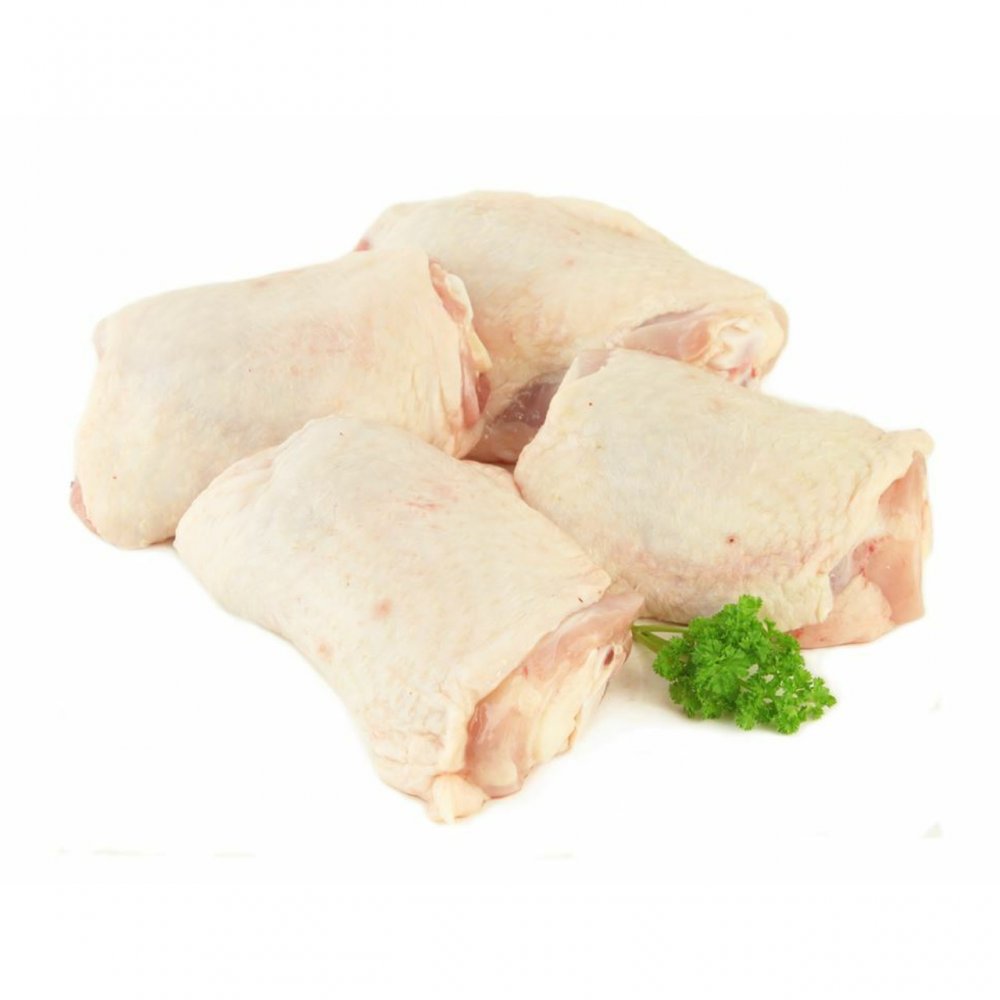 Store Brand Chicken Thighs Skin On-Bone In 4-6CT Approx. 2LB