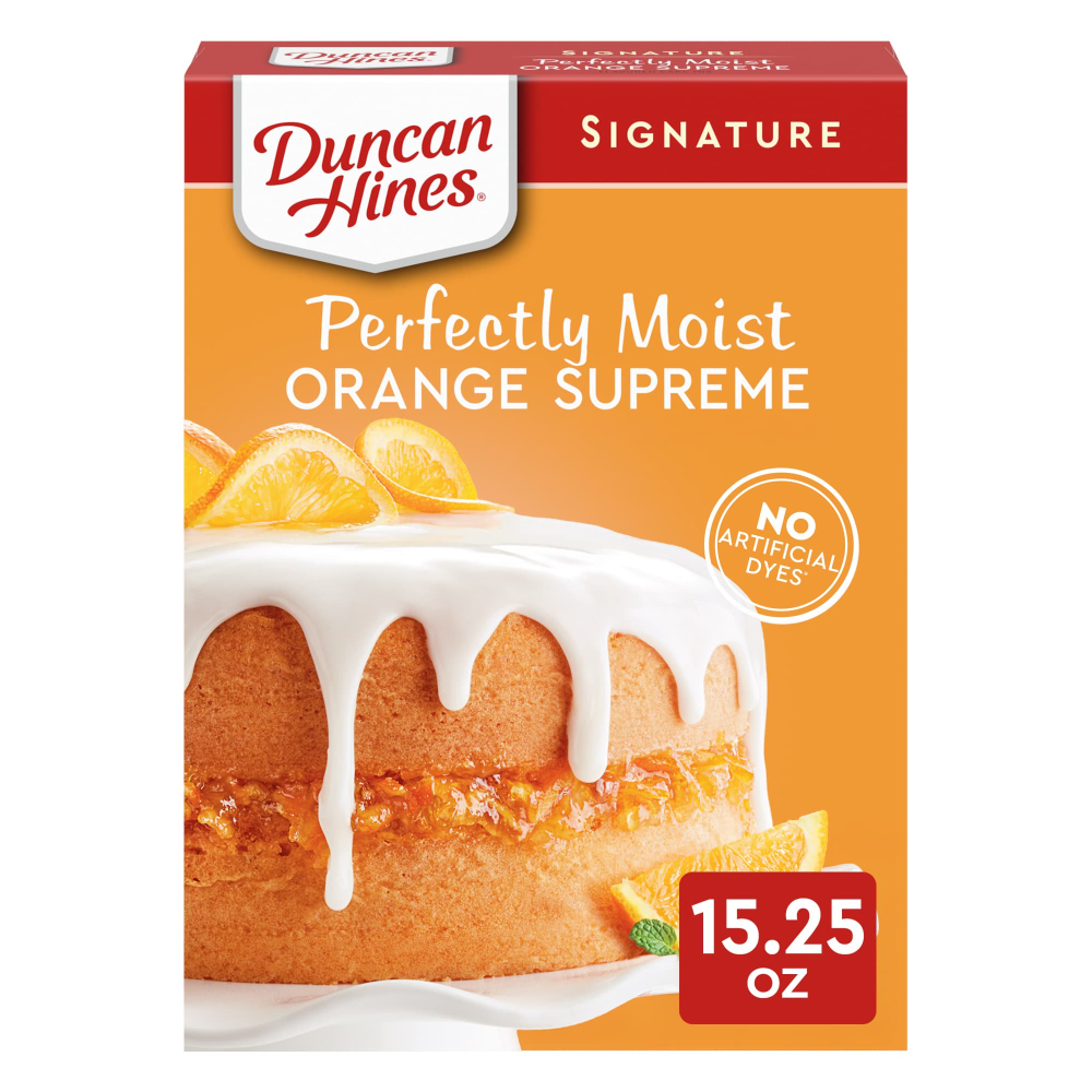 Duncan Hines Moist Deluxe Orange Supreme Cake Mix 15.25Box