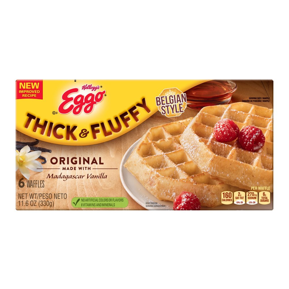 Eggo Thick & Fluffy Original Waffles 6CT 11.6oz Box