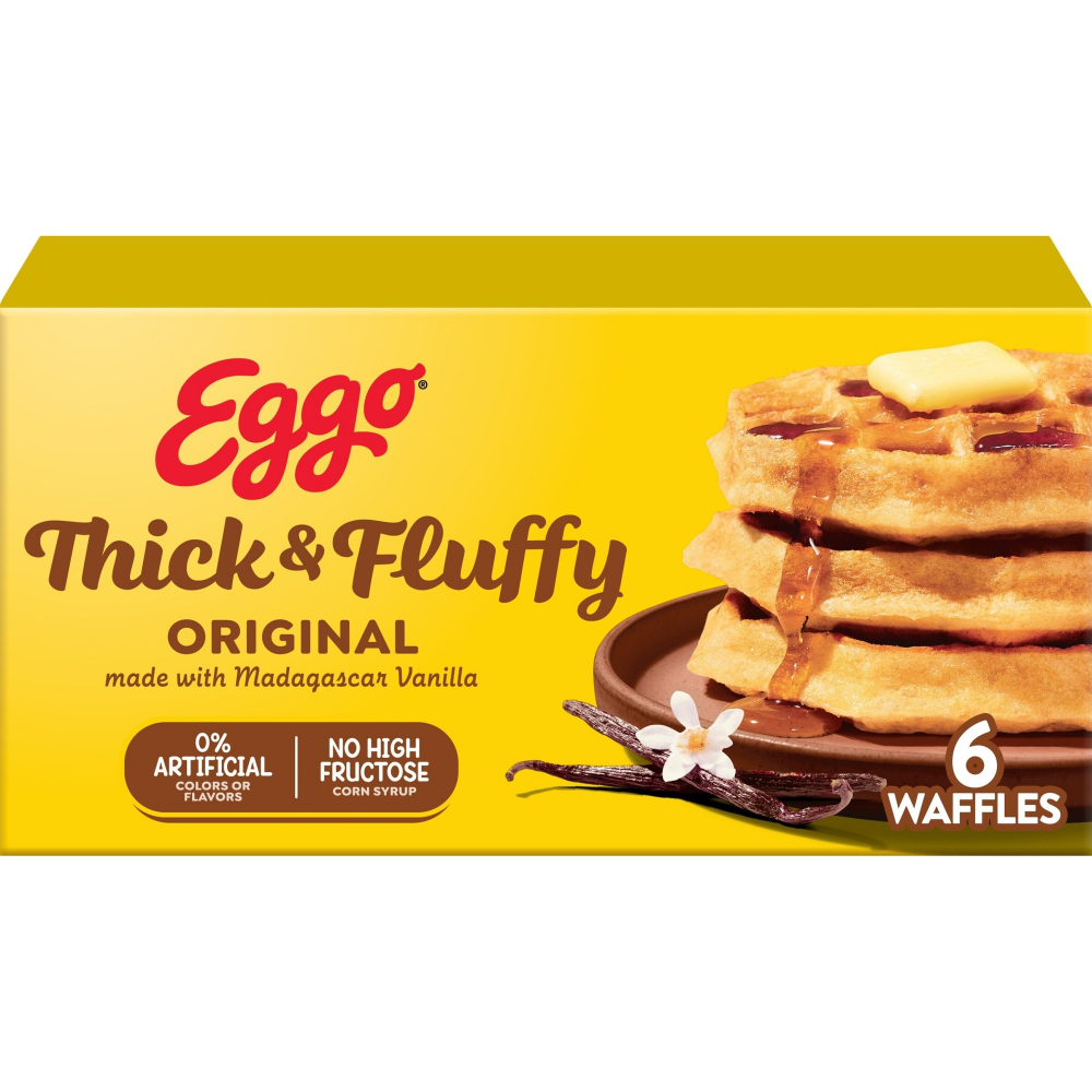Eggo Thick & Fluffy Original Waffles 6CT 11.6oz Box