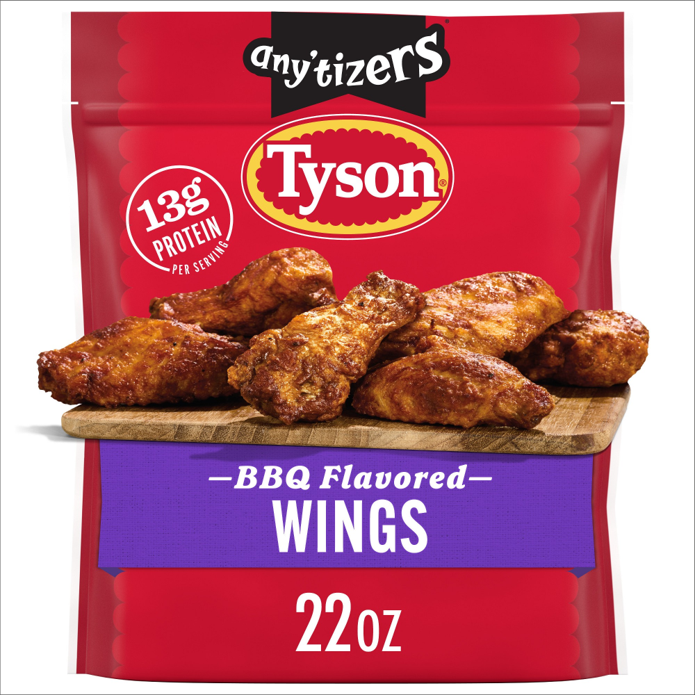 Tyson Anytizers Chicken Wings Honey BBQ 22oz Bag