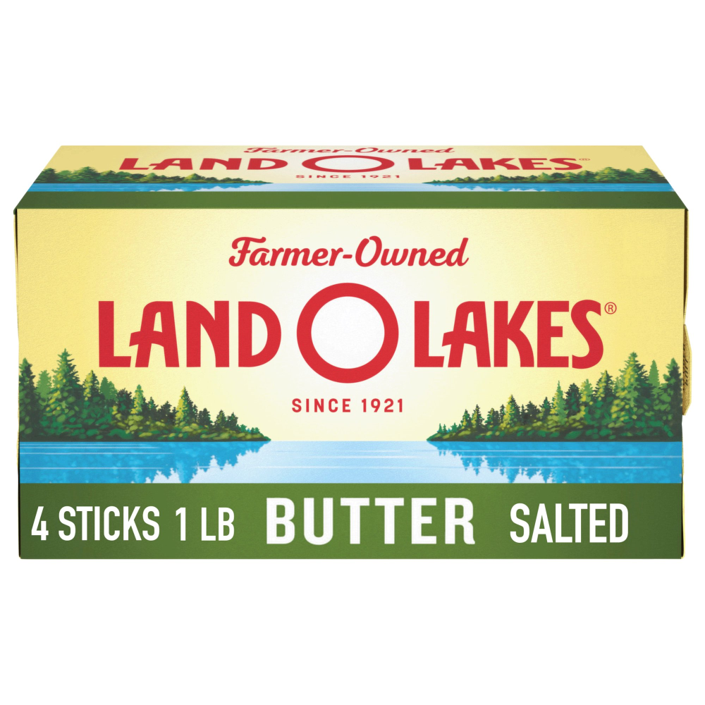 Land O Lakes Butter Salted Sticks 4 Quarters 1LB Box