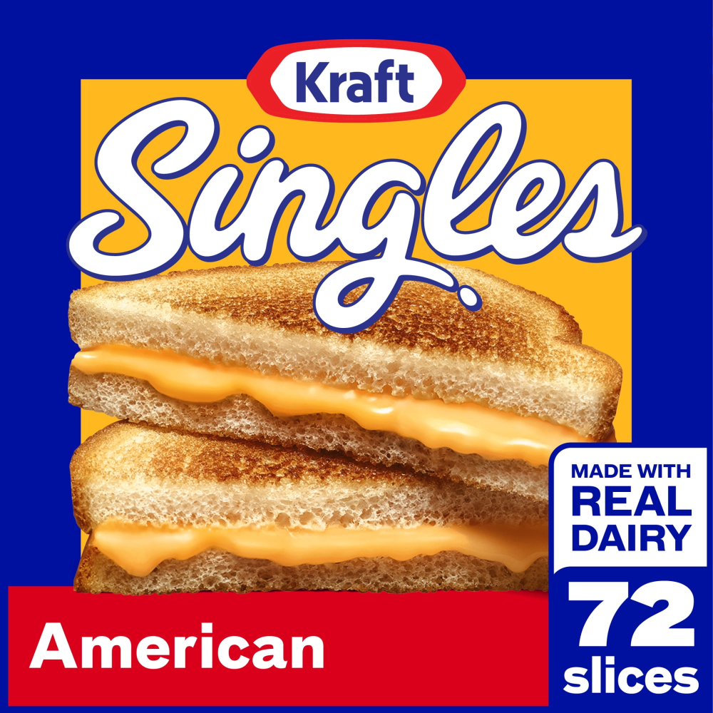 Kraft American Cheese Singles 72CT 48oz PKG