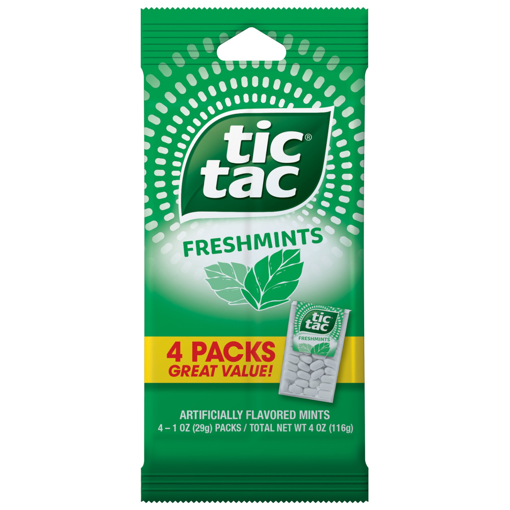 Tic Tac Freshmints Big Pack 4PK 1oz EA 4oz PKG