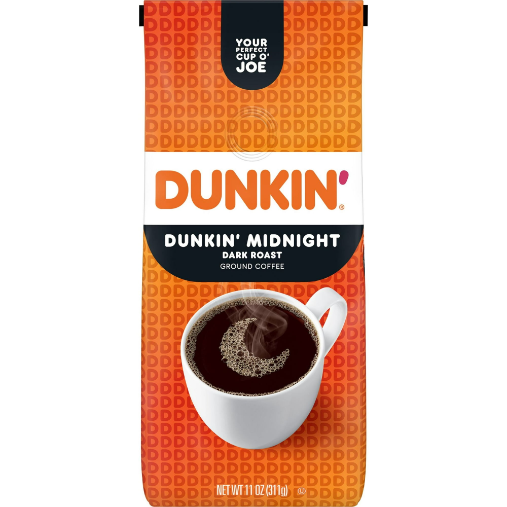 Dunkin Donuts Coffee Ground Dark Roast 11oz Bag
