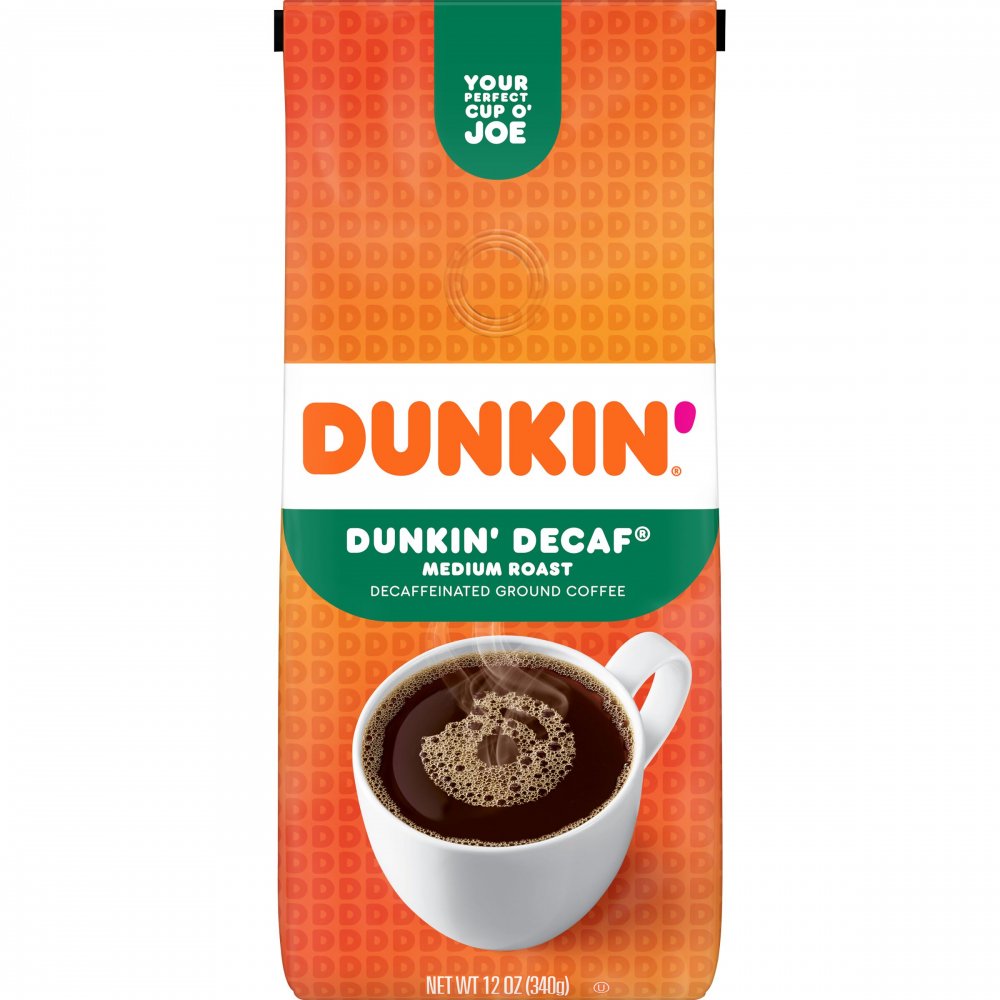Dunkin Donuts Coffee Ground Decaf  12oz Bag