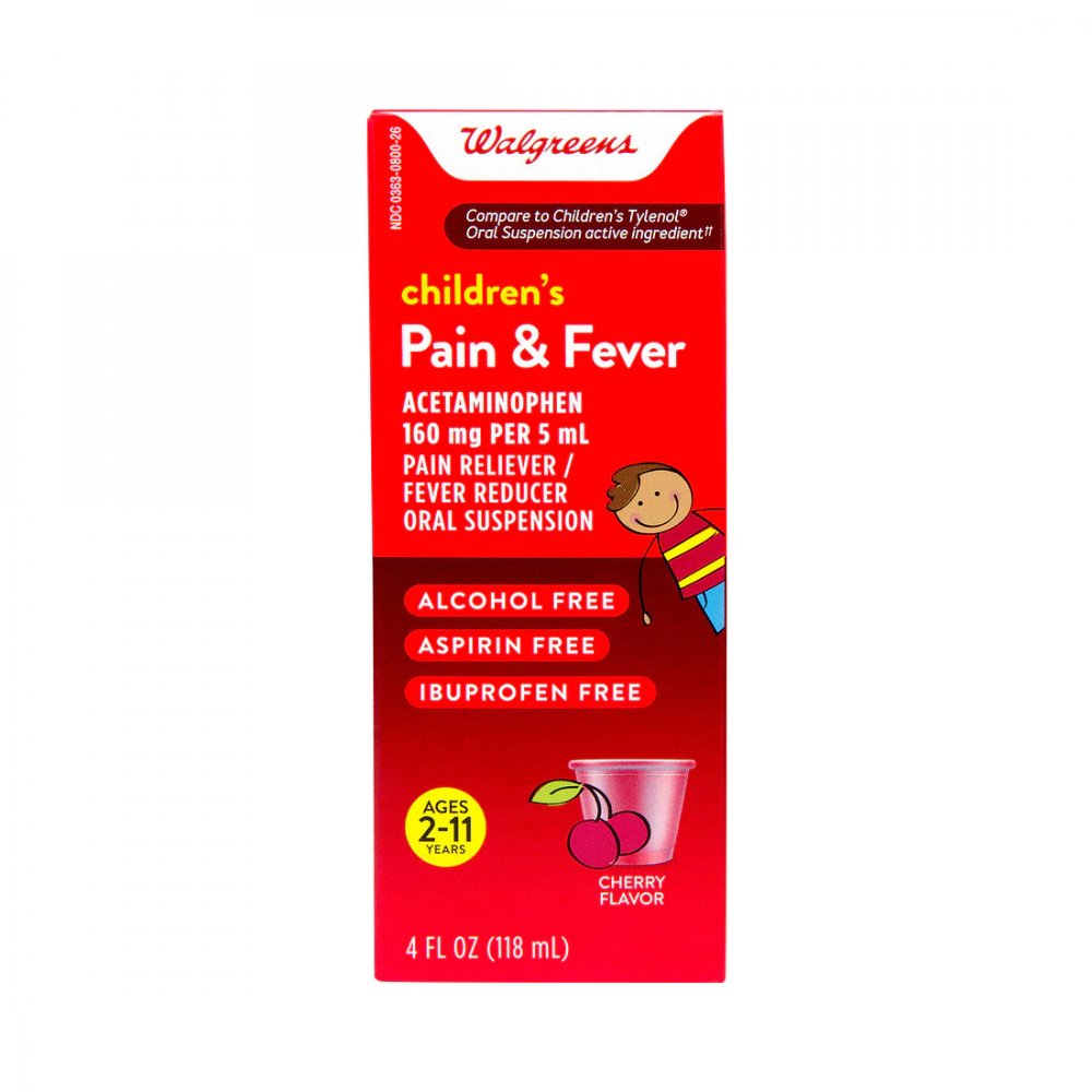 Store Brand Acetaminophen Childrens Oral Suspension Cherry Flavor 4fl oz Garden Grocer
