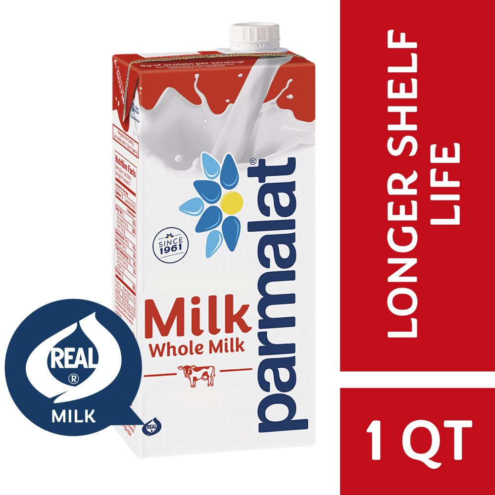 Parmalat Long Life Milk Whole Vitamin D 1QT CTN