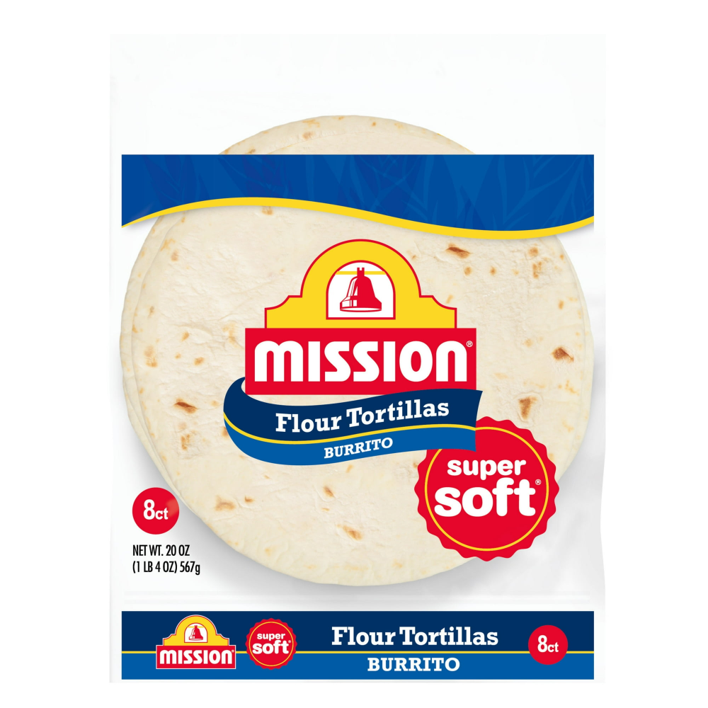 Mission Flour Tortillas Large Size 8CT 20oz PKG
