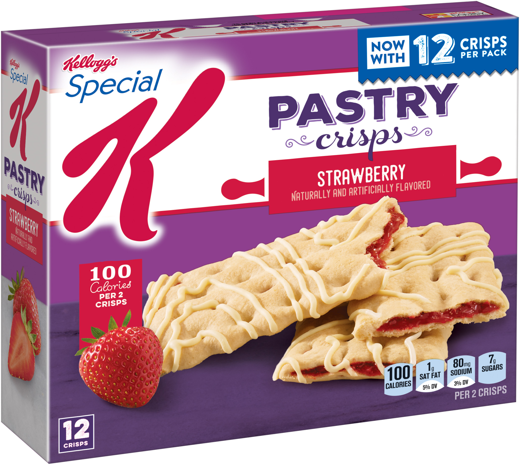 Kellogg's Special K Pastry Crisps Strawberry 12CT Box 5.28oz Garden Grocer