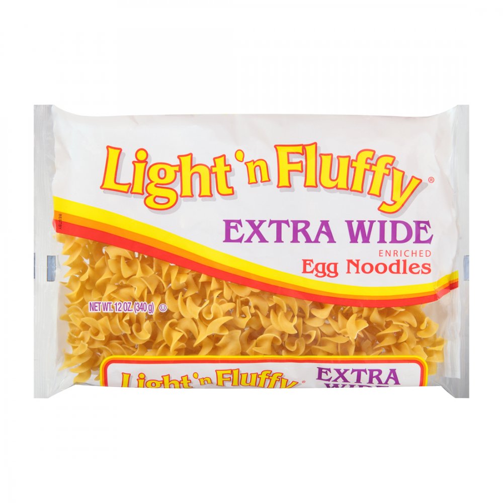Light n Fluffy Extra Wide Egg Noodles 12oz Bag