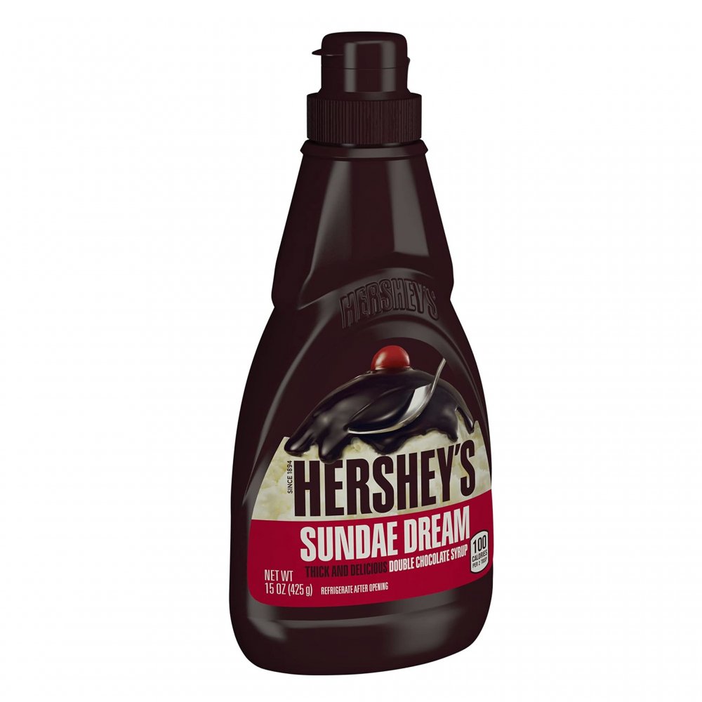 Hershey's Sundae Syrup Double Chocolate 15oz BTL