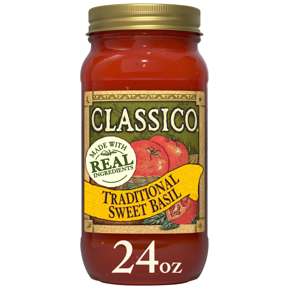 Classico Di Campania Pasta Sauce Sweet Basil Marinara 24oz Jar