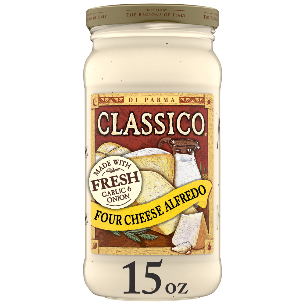 Classico Four Cheese Alfredo Pasta Sauce Di Parma 15oz Jar