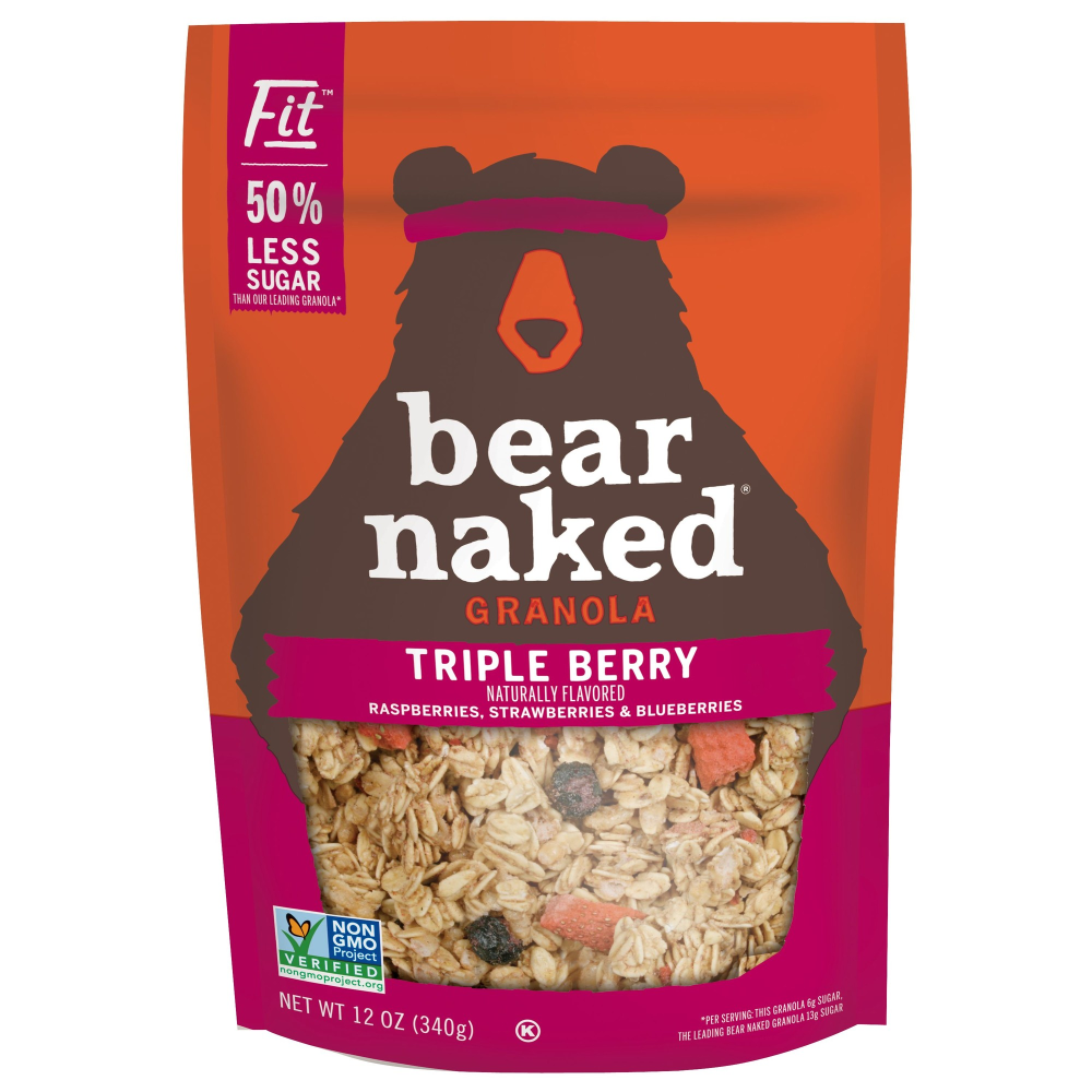 Bear Naked All Natural Granola Triple Berry 12 oz Bag
