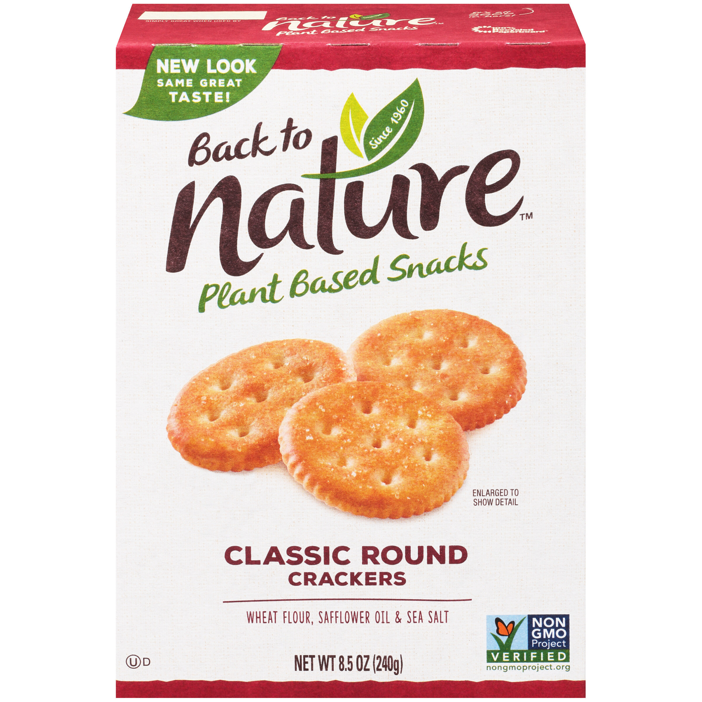 Back To Nature Classic Rounds Crackers 8.5oz Box Garden Grocer