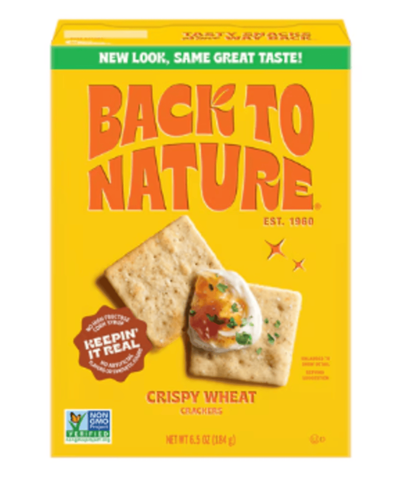 Back To Nature Crispy Wheat Crackers 8oz Box Garden Grocer