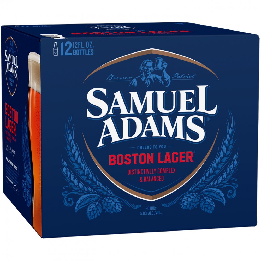 Samuel Adams Boston Lager Beer 12CT 12oz Bottles *ID Required*