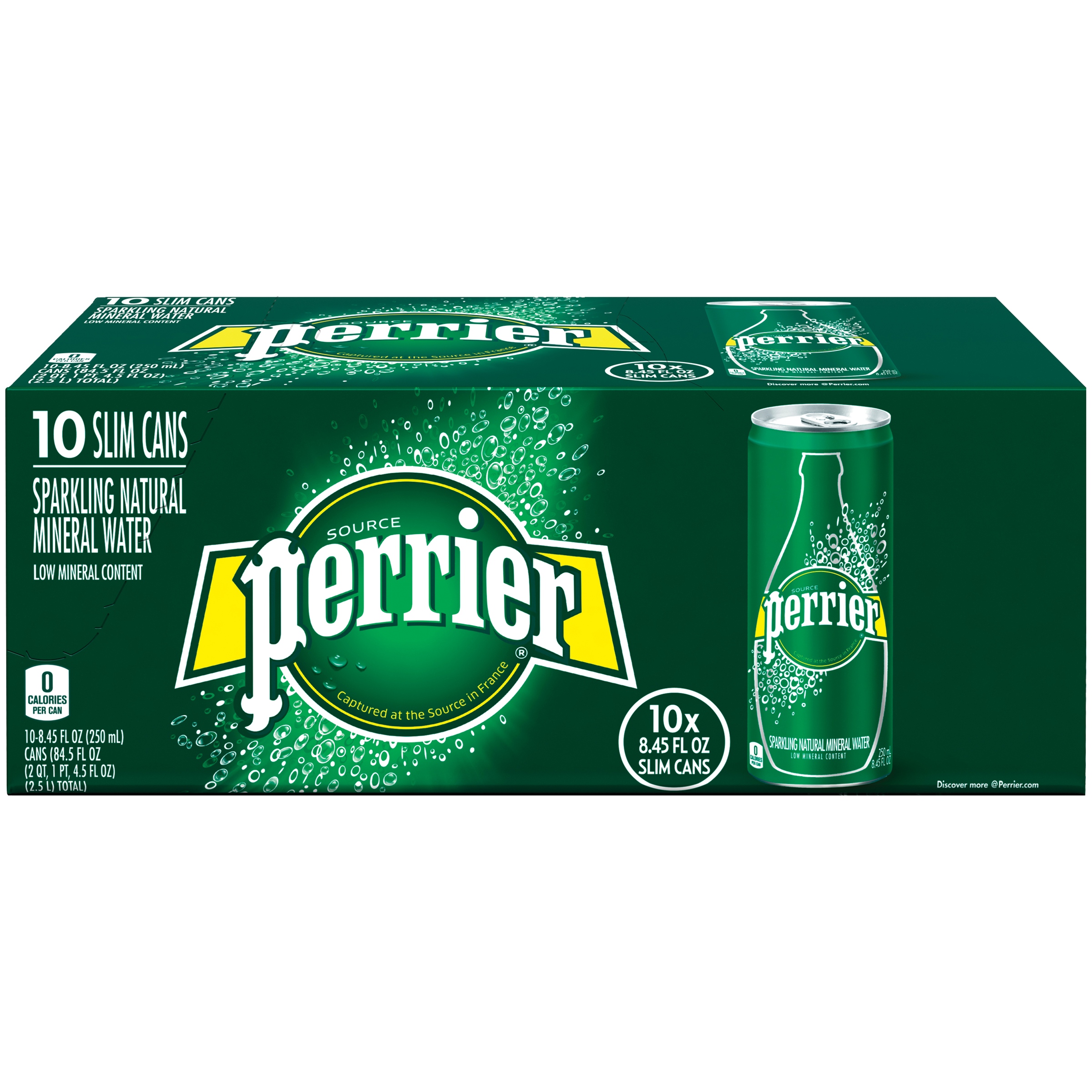 Perrier Sparkling Mineral Water 8 cans flavored carbonated mineral water