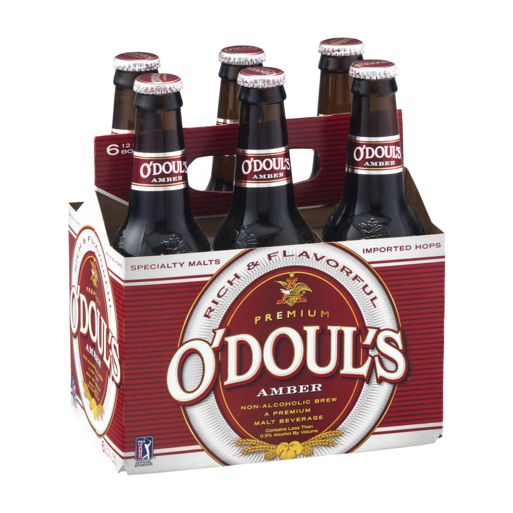 O'Doul's Amber NonAlcohol Brew Malt Beverage 6CT 12oz Bottles Garden