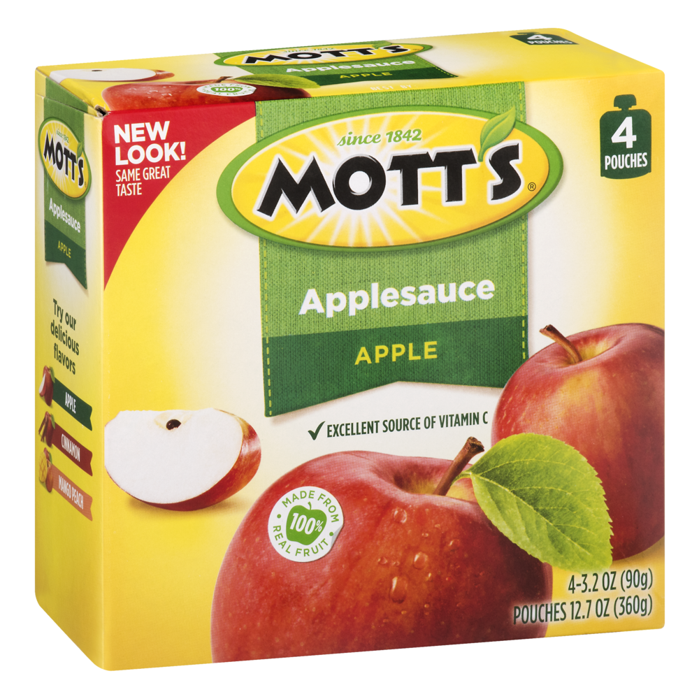 Mott's Original Applesauce 3.2 oz Pouches 4 Count PKG Garden Grocer