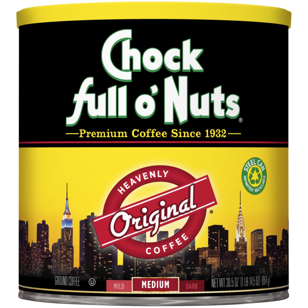Chock Full O Nuts Coffee Ground For All Makers 30.5oz Can