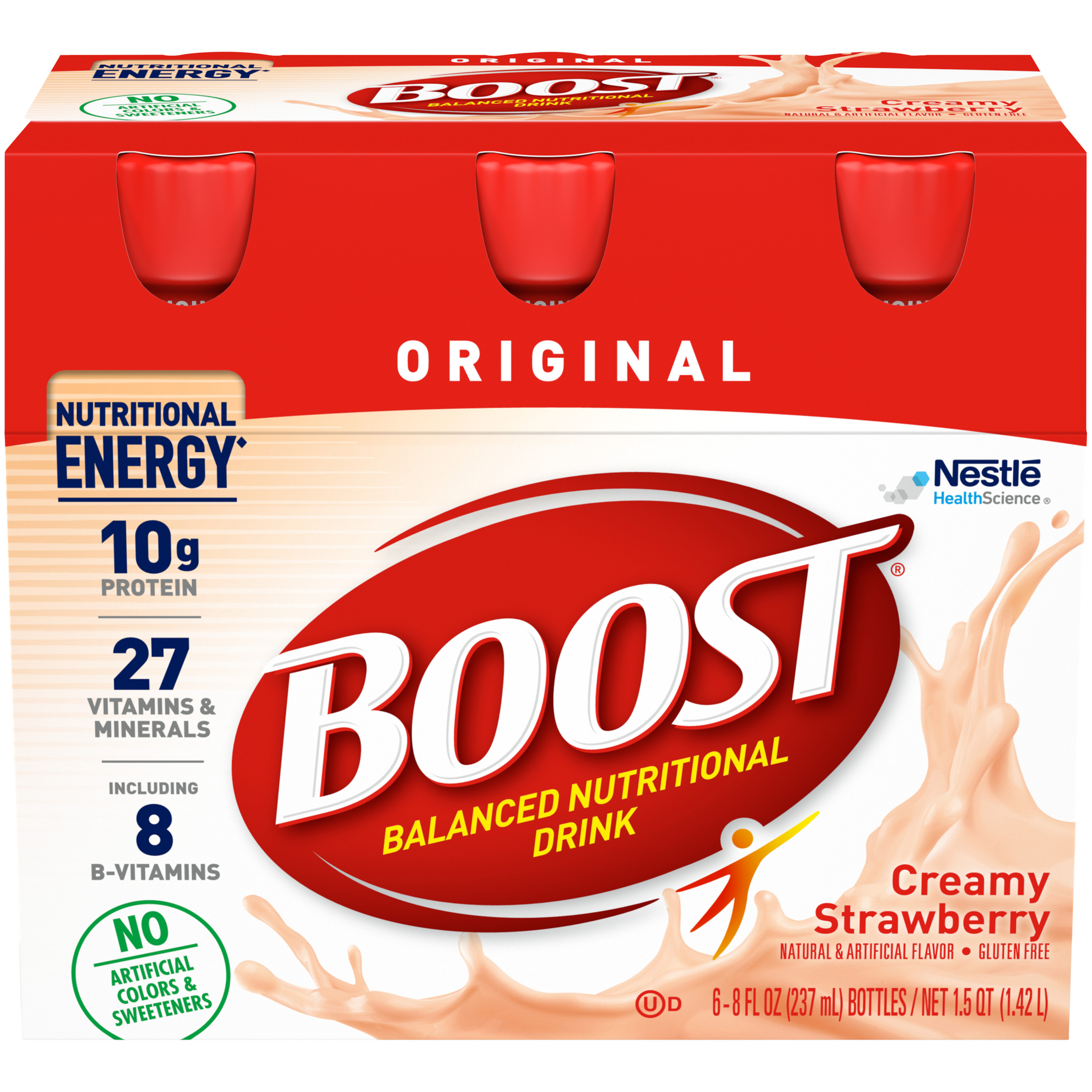 Boost Complete Nutritional Drink Original Creamy Strawberry 8oz EA 6PK