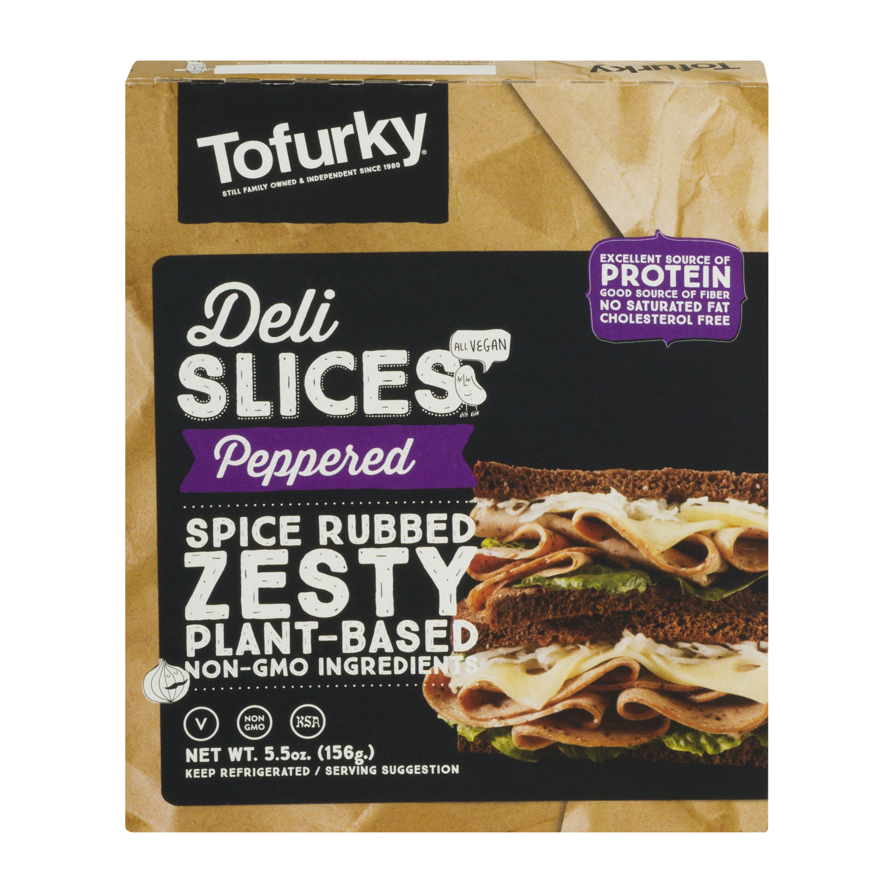 Turtle Island Tofurky Deli Slices Peppered 5.5oz PKG Garden Grocer