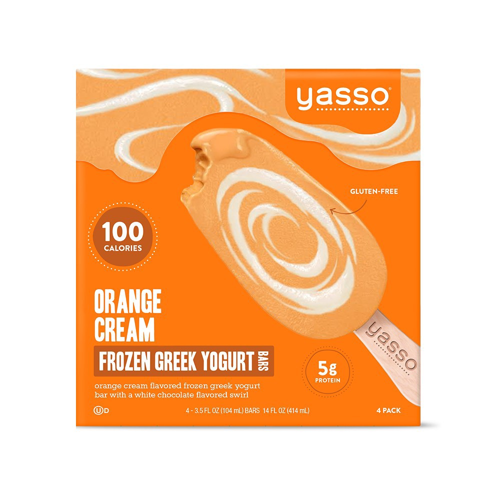 Yasso Orange Cream Frozen Yogurt Bars 4ct