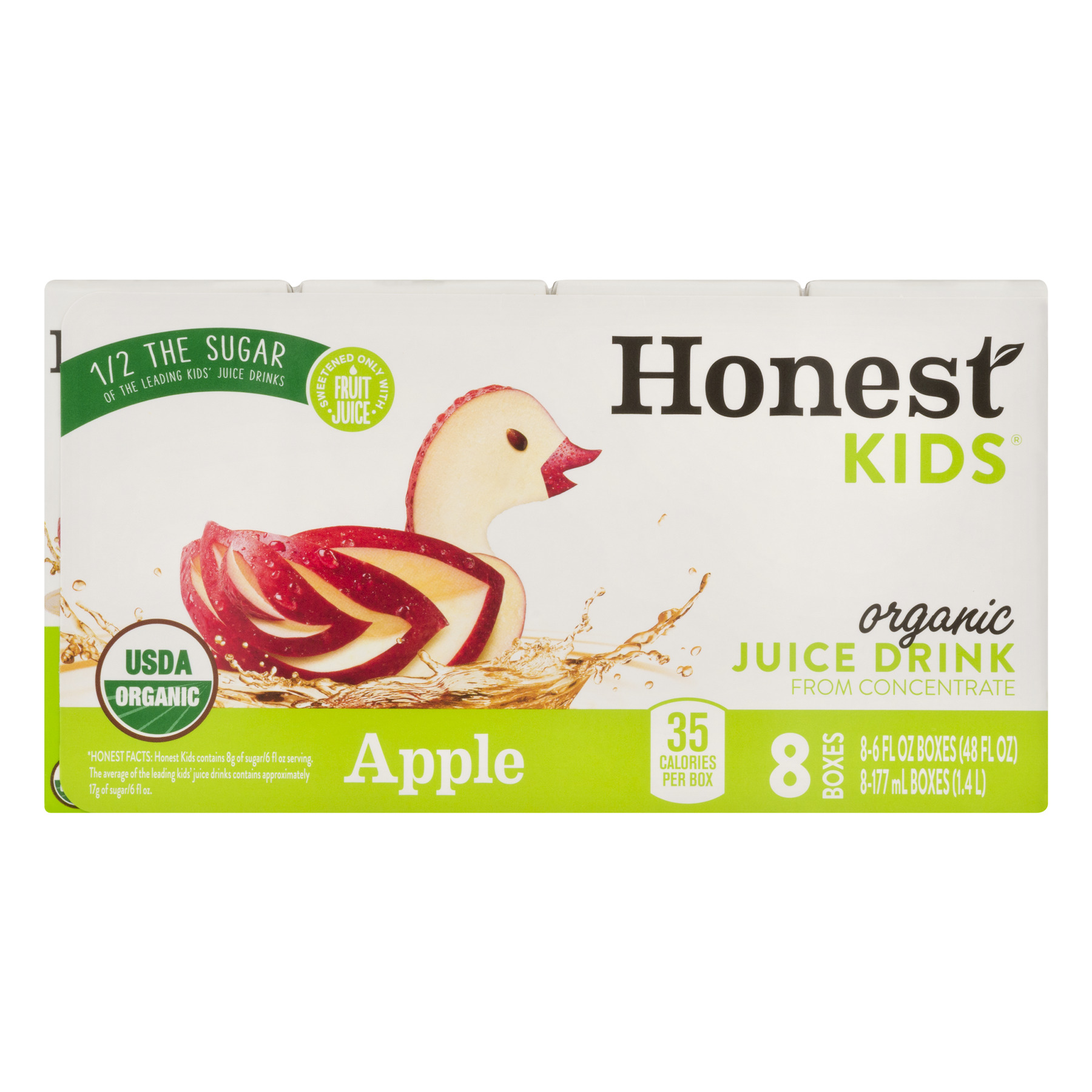 Honest Kids Apple Organic Juice Drink, 6.0 FL OZ 8ct Box
