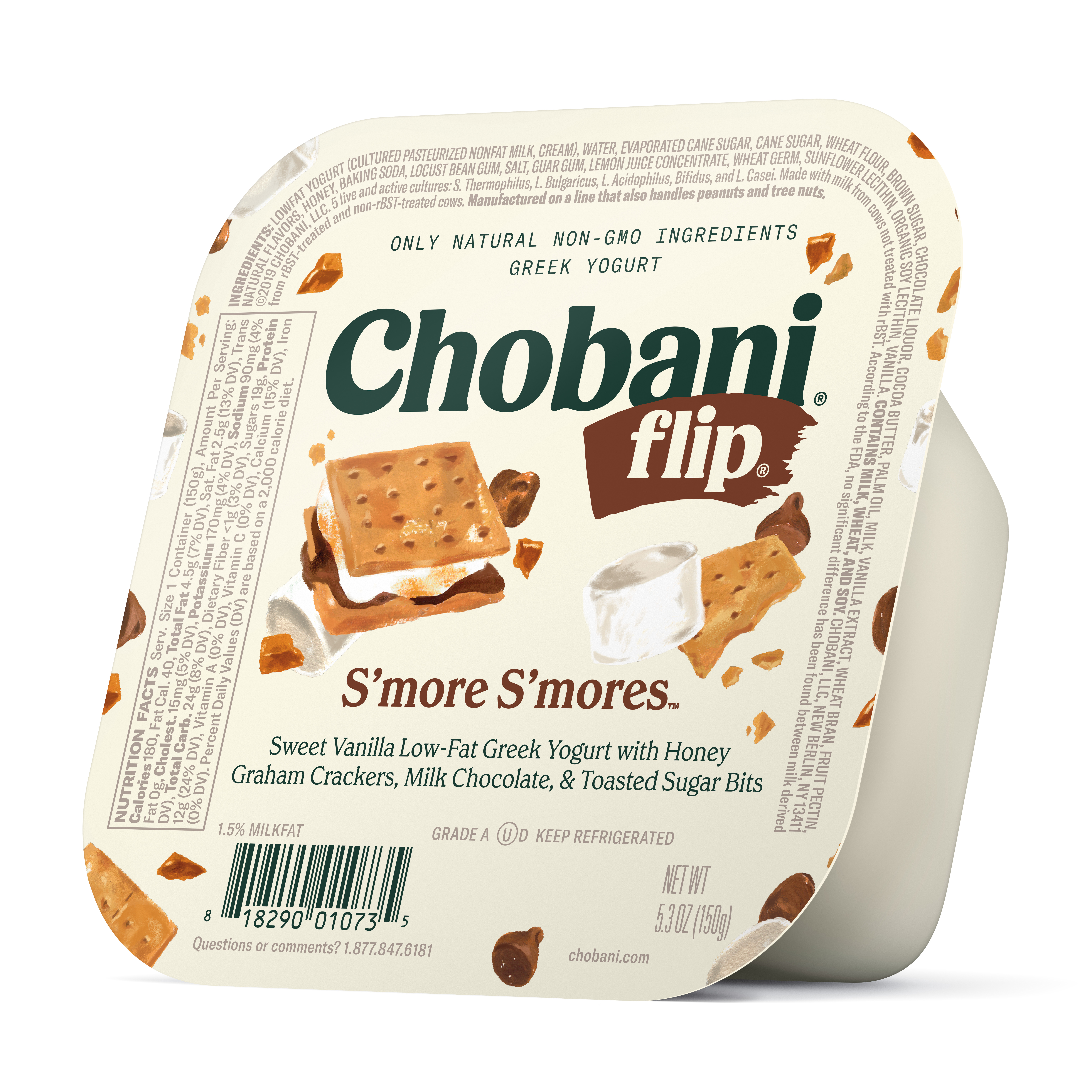 Chobani, Flip S'more S'mores Low Fat Greek Yogurt 4.5oz