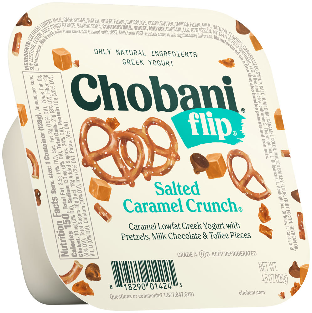 Chobani, Flip Salted Caramel Crunch Low-Fat Greek Yogurt, 4.5oz
