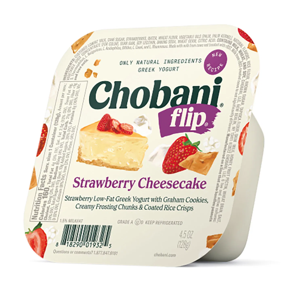 Chobani, Flip Strawberry Cheesecake Low-Fat Greek Yogurt, 4.5 Oz