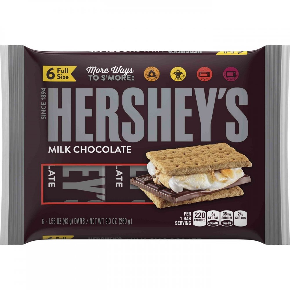 HERSHEY'S Milk Chocolate Bar - 6ct