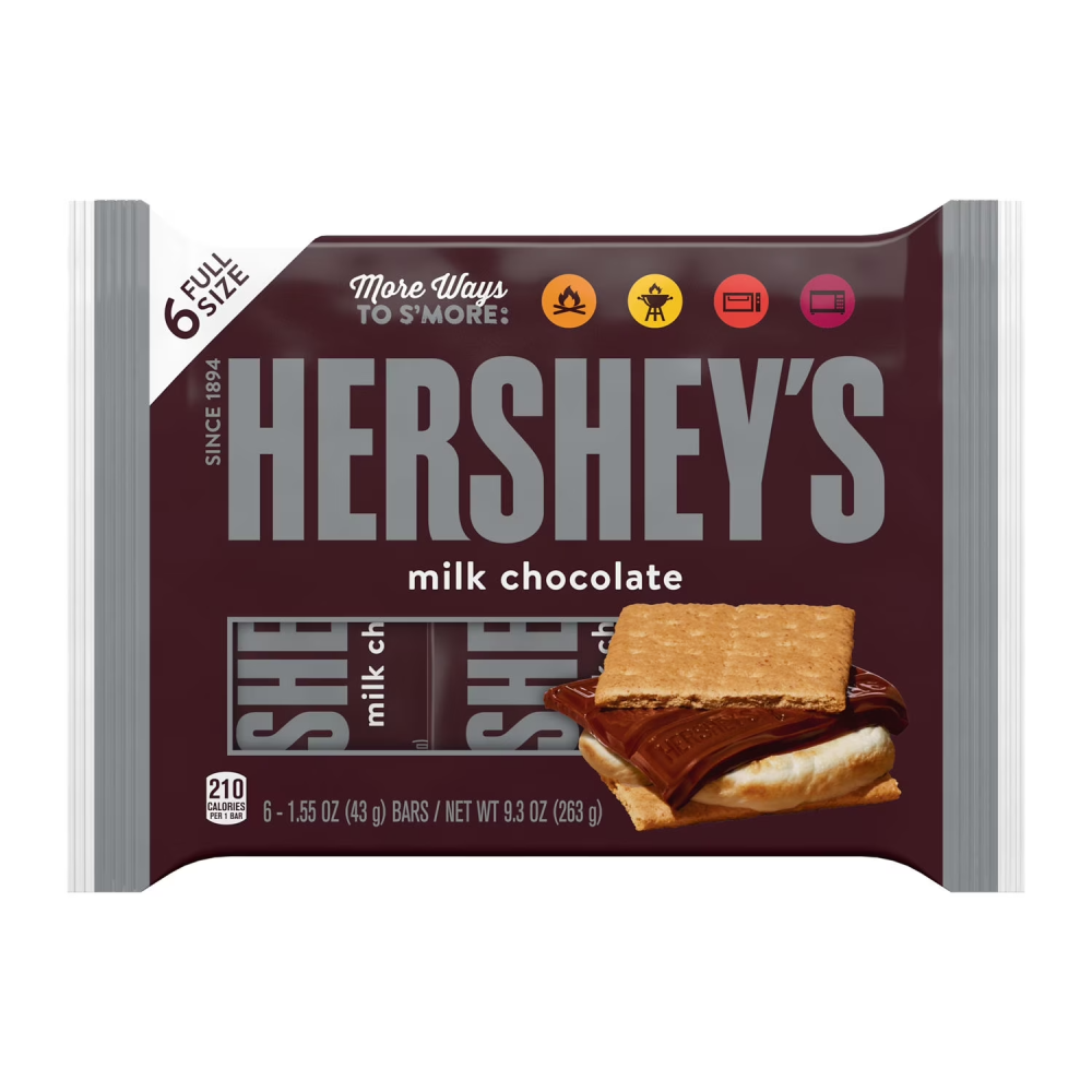 HERSHEY'S Milk Chocolate Bar - 6ct