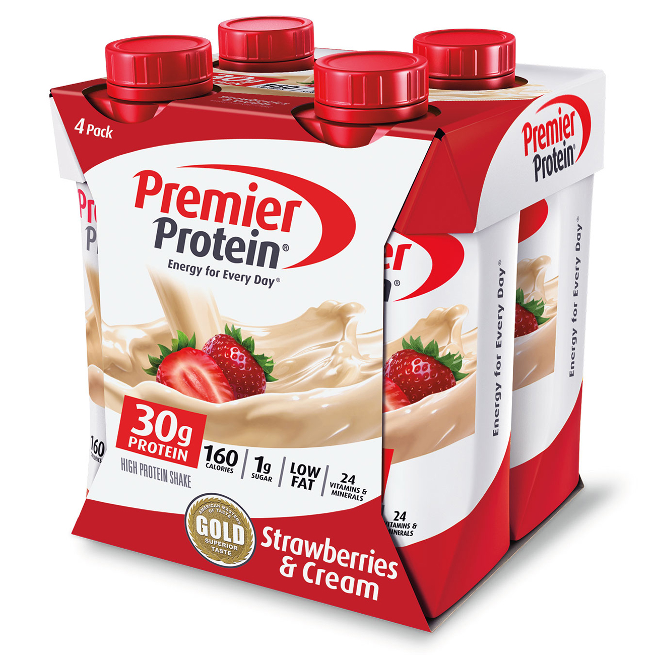 Premier Protein Strawberry Cream Shake - 11 fl oz/4ct
