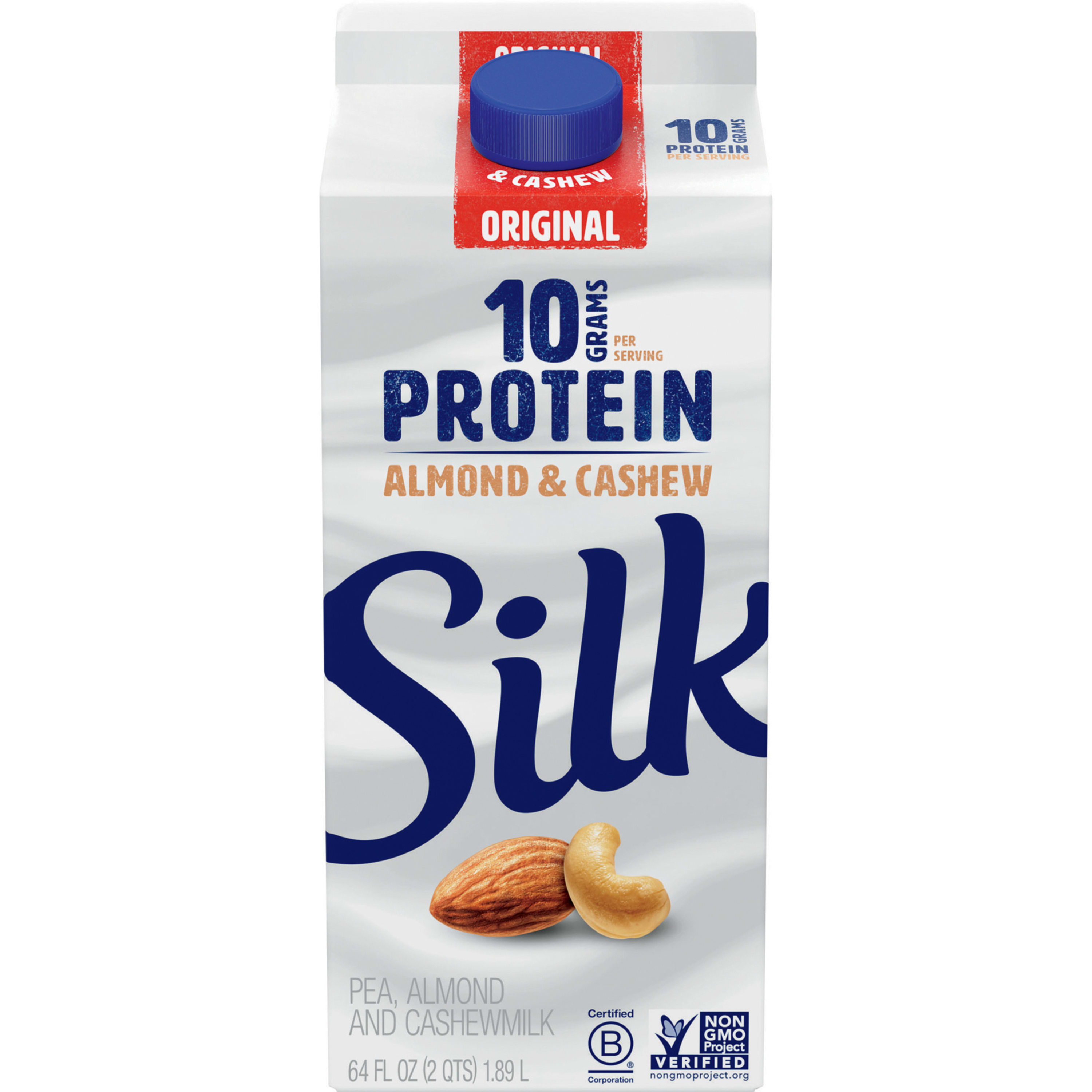 Silk Protein Original Pea, Almond & Cashewmilk, Half Gallon Garden Grocer