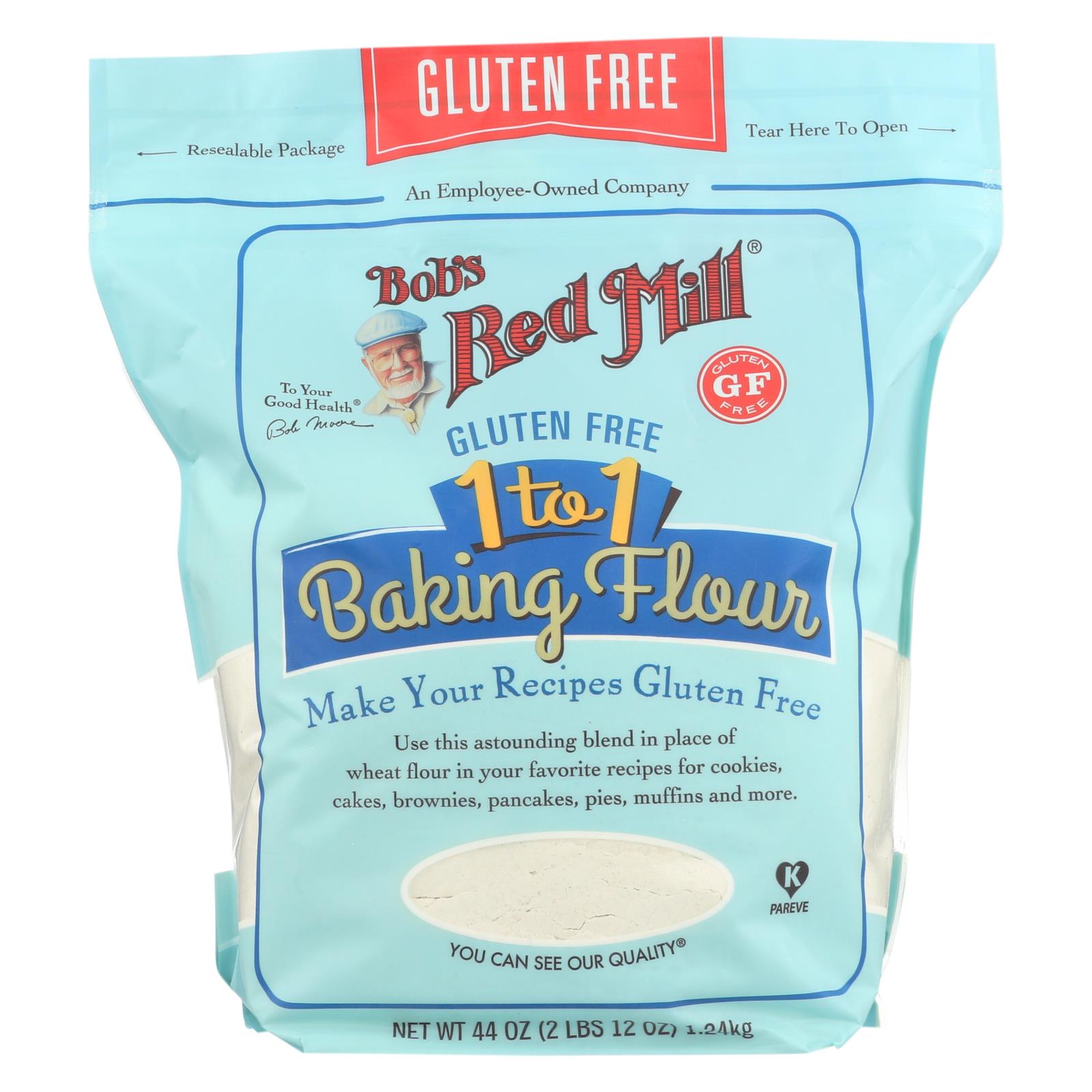 Bob's Red Mill, Gluten Free 1-to-1 Baking Flour, 44 oz