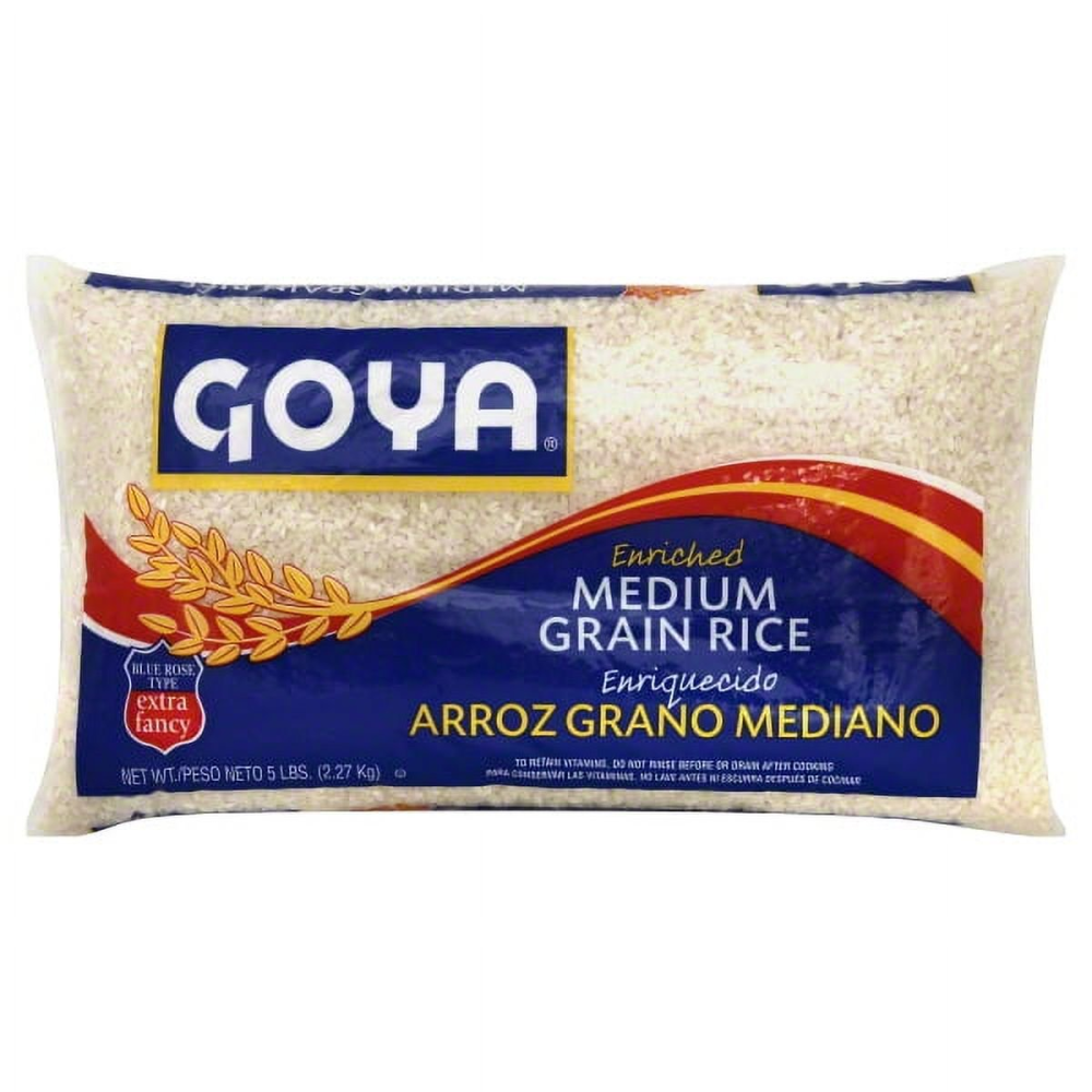 Goya Rice Enriched Medium Grain 5LB Bag