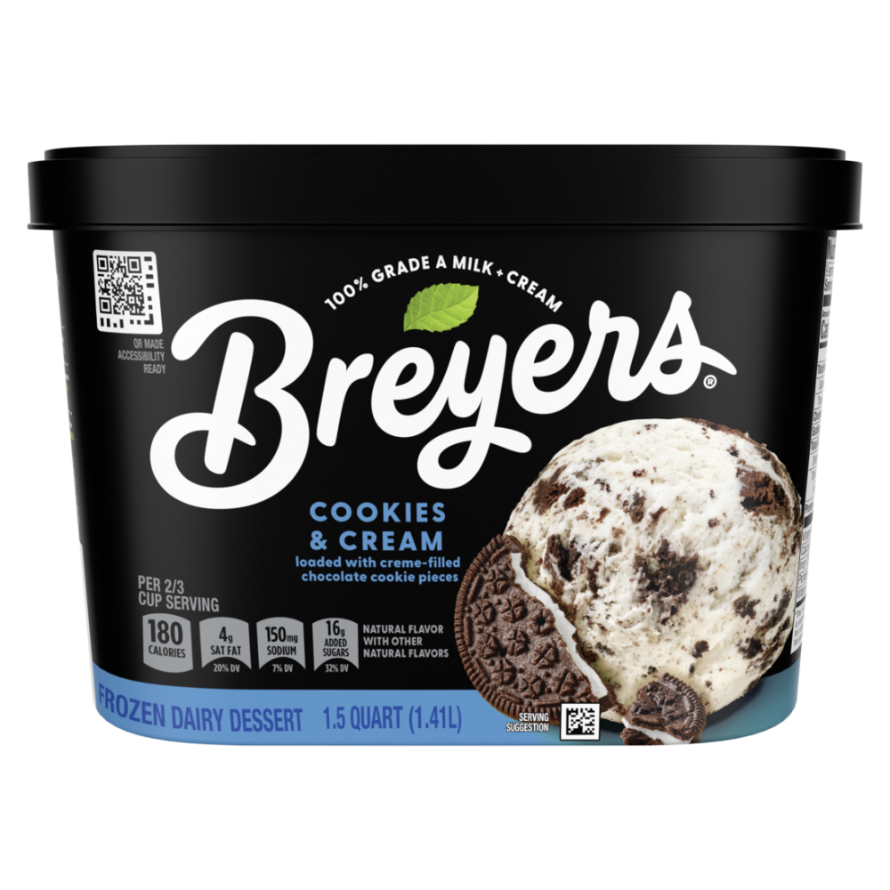 Breyers Ice Cream Cookies N Cream 1.5QT