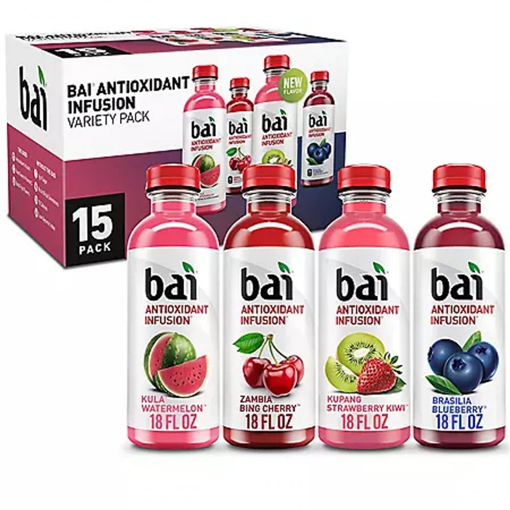 Bai Antioxidant Infusion Variety Pack 15ct 18oz Garden Grocer