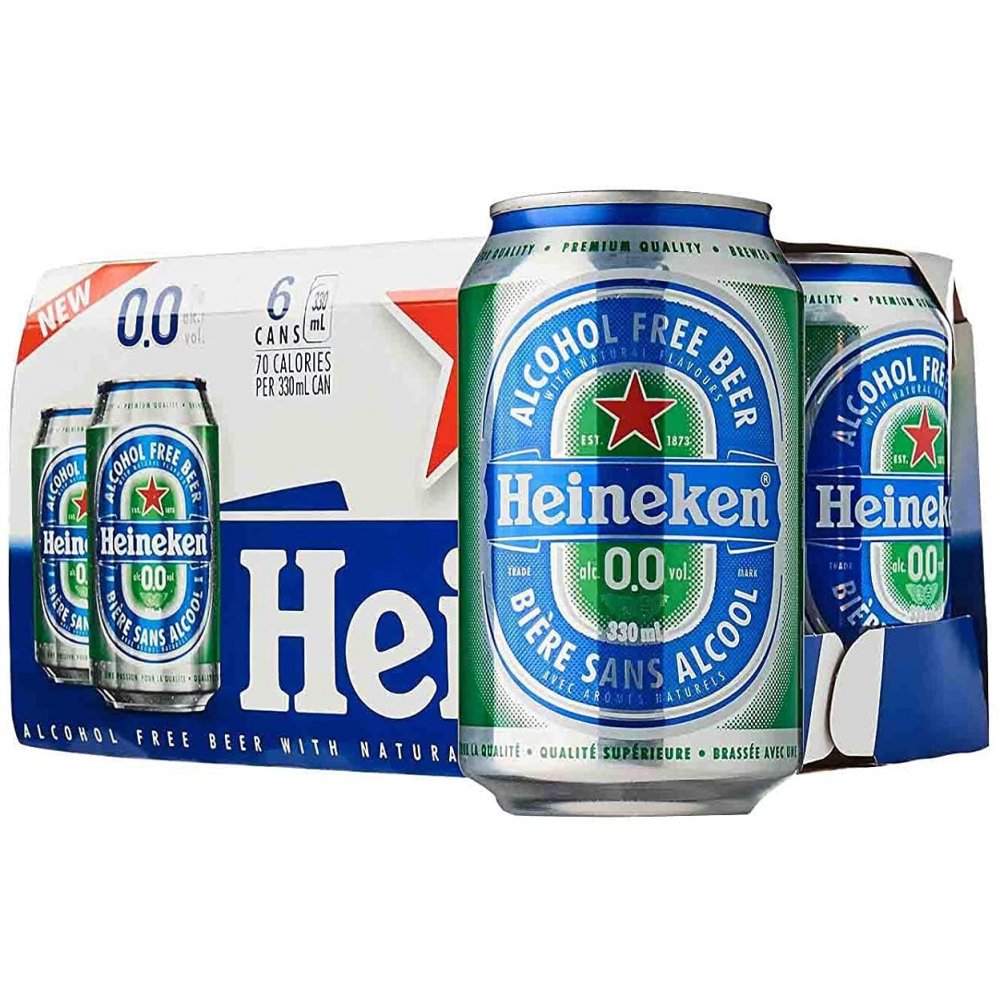 Heineken 0.0 NonAlcohol 6 Pack 12oz Cans Garden Grocer